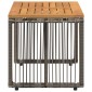 vidaXL Εξωτερικό Τραπέζι Γκρι και Καφέ 80 x 40 x 40 cm συνθετικό ρατάν