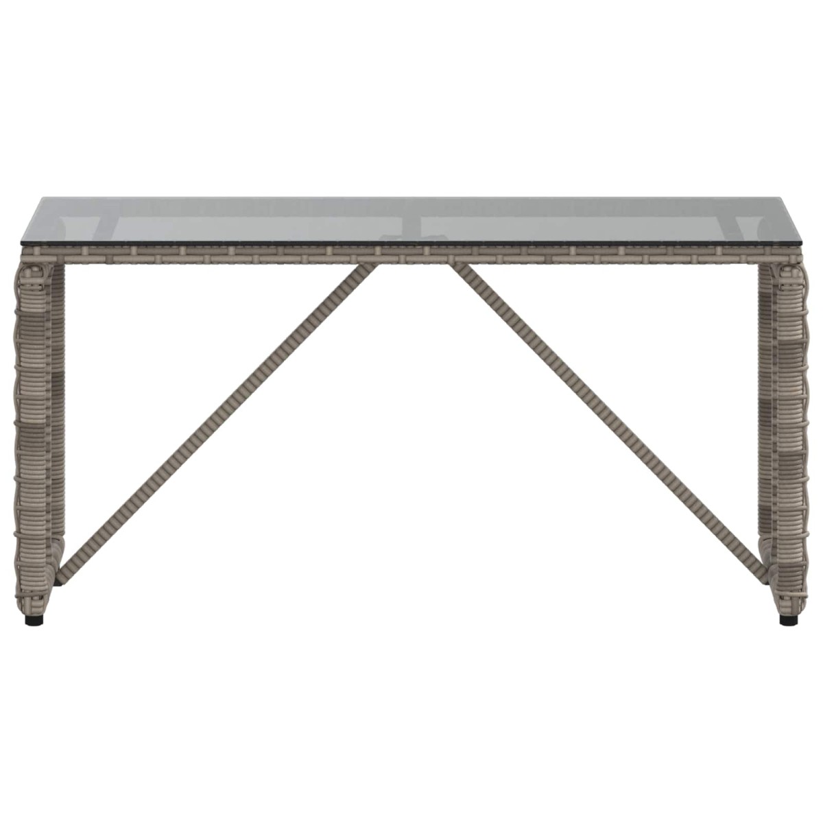 vidaXL Εξωτερικό Τραπέζι Γκρι και Μαύρο 80 x 40 x 40 cm