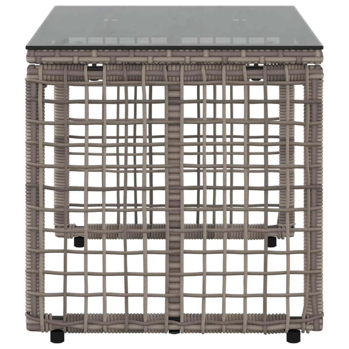 vidaXL Εξωτερικό Τραπέζι Γκρι και Μαύρο 80 x 40 x 40 cm