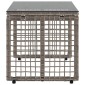 vidaXL Εξωτερικό Τραπέζι Γκρι και Μαύρο 80 x 40 x 40 cm