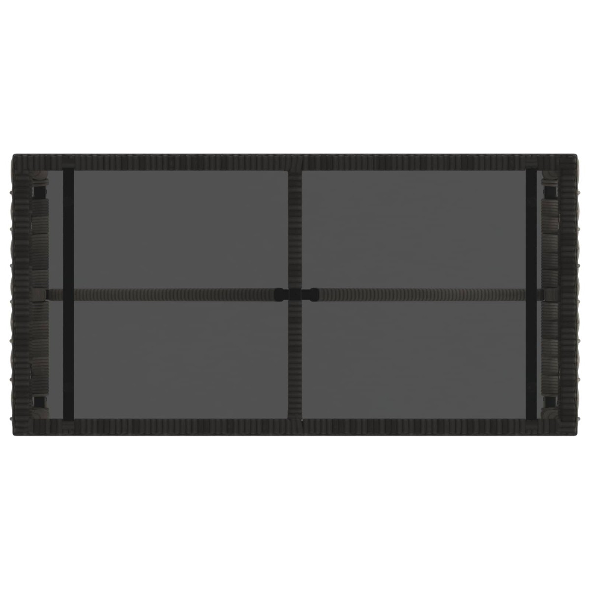 vidaXL Εξωτερικό Τραπέζι Γκρι και Μαύρο 80 x 40 x 40 cm