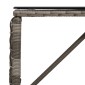 vidaXL Εξωτερικό Τραπέζι Γκρι και Μαύρο 80 x 40 x 40 cm