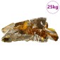 vidaXL Πέτρες Κήπου Καφέ 12 cm Γυαλί