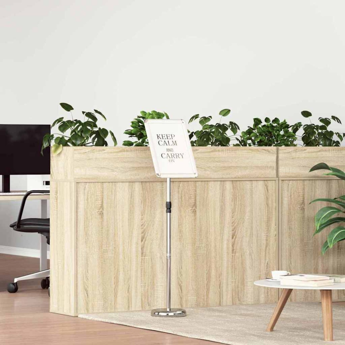 vidaXL Εκθεσιακές Οθόνες Ασημί 30 x 25 x 128 εκ Αλουμίνιο