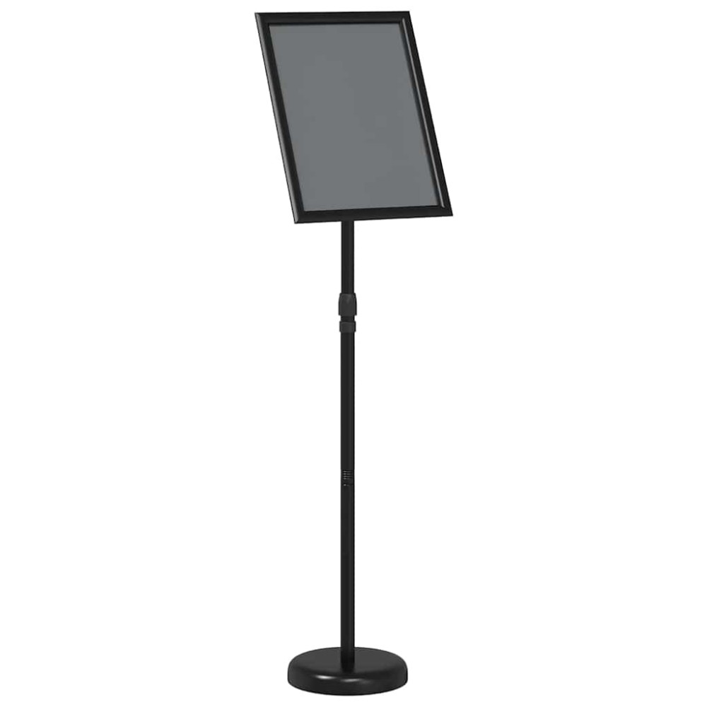 vidaXL Εκθεσιακές Οθόνες Μαύρο 25 x 25 x 125 εκ Αλουμίνιο