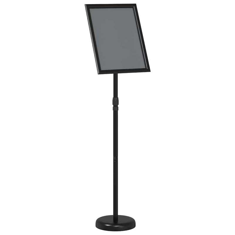 vidaXL Εκθεσιακές Οθόνες Μαύρο 25 x 25 x 125 εκ Αλουμίνιο