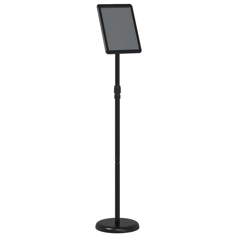 vidaXL Εκθεσιακές Οθόνες Μαύρο 25 x 25 x 125 εκ Αλουμίνιο