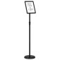 vidaXL Εκθεσιακές Οθόνες Μαύρο 25 x 25 x 125 εκ Αλουμίνιο