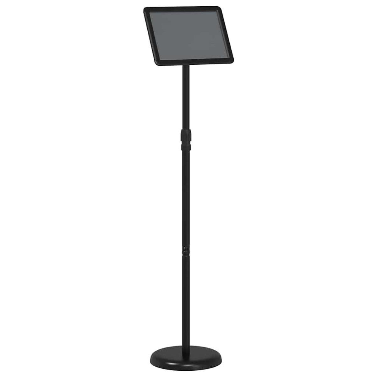 vidaXL Εκθεσιακές Οθόνες Μαύρο 25 x 25 x 125 εκ Αλουμίνιο