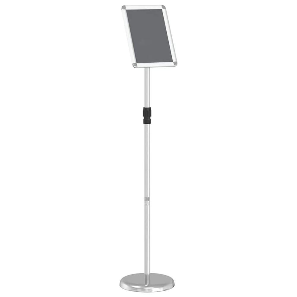 vidaXL Εκθεσιακές Οθόνες Ασημί 25 x 25 x 125 εκ Αλουμίνιο