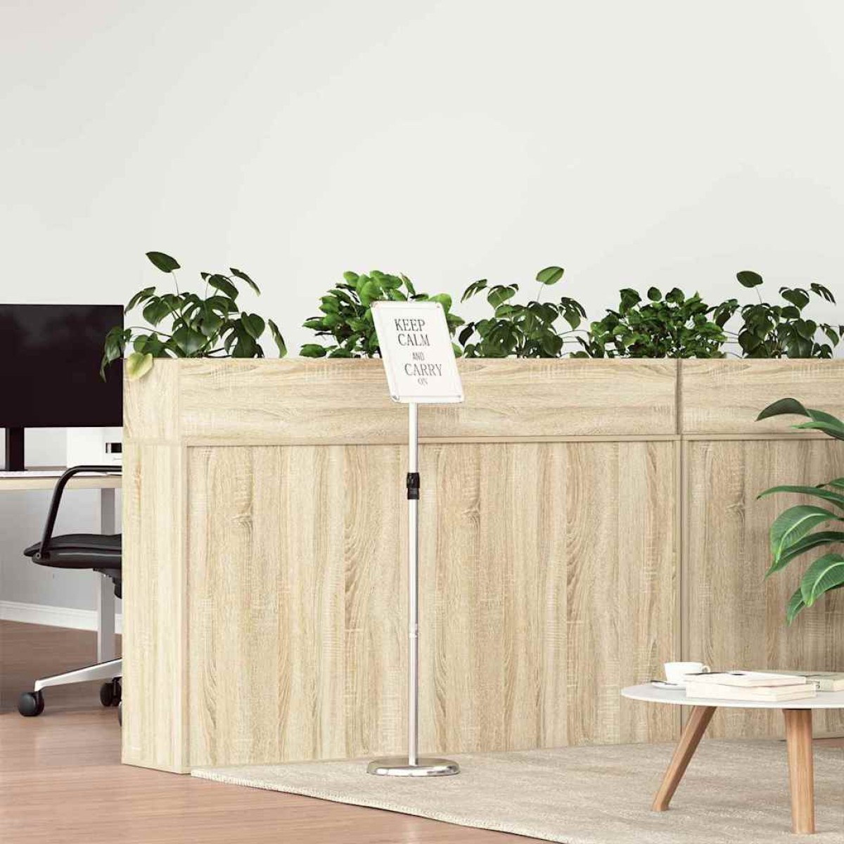 vidaXL Εκθεσιακές Οθόνες Ασημί 25 x 25 x 125 εκ Αλουμίνιο