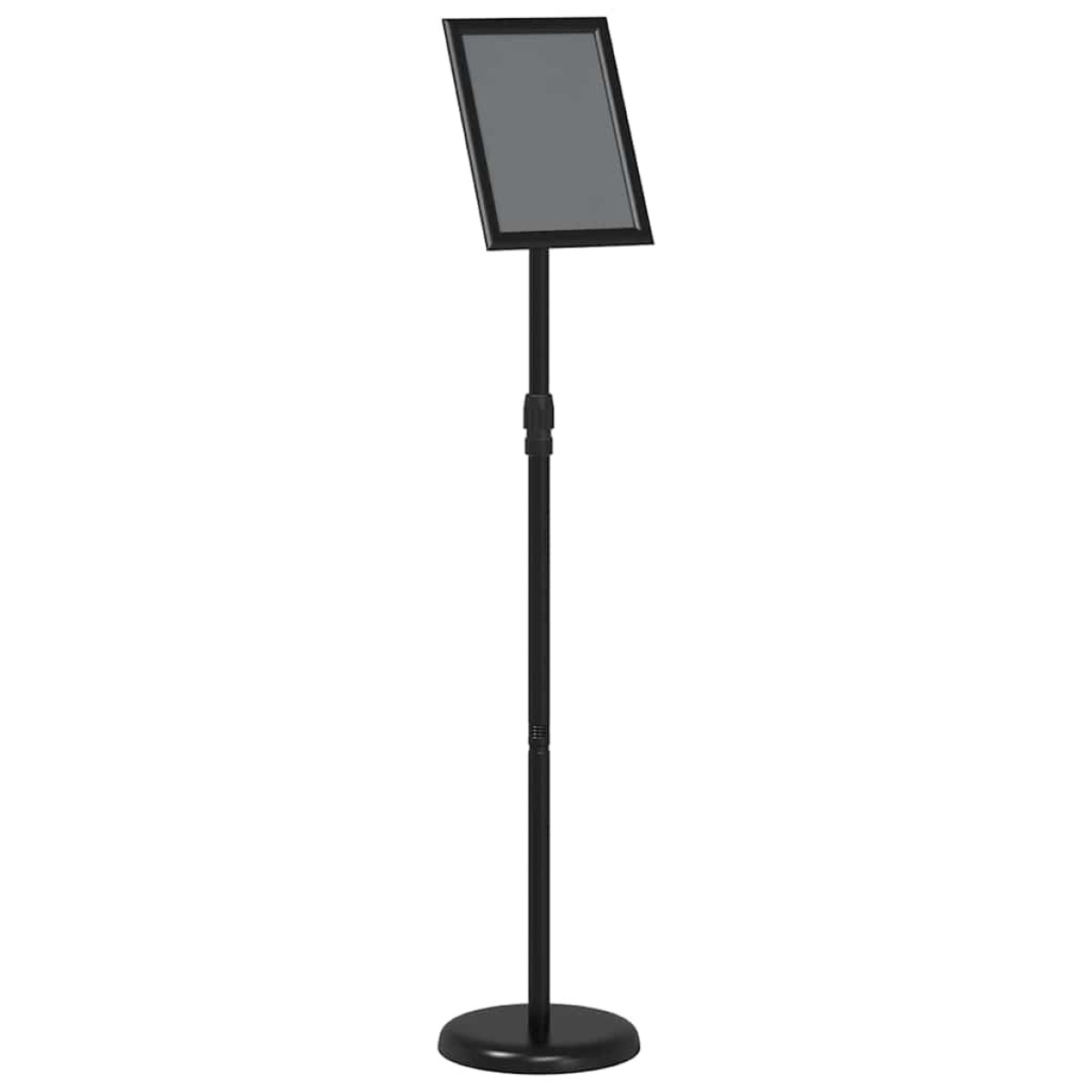 vidaXL Εκθεσιακές Οθόνες Μαύρο 25 x 25 x 125 εκ Αλουμίνιο