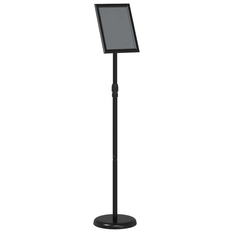 vidaXL Εκθεσιακές Οθόνες Μαύρο 25 x 25 x 125 εκ Αλουμίνιο