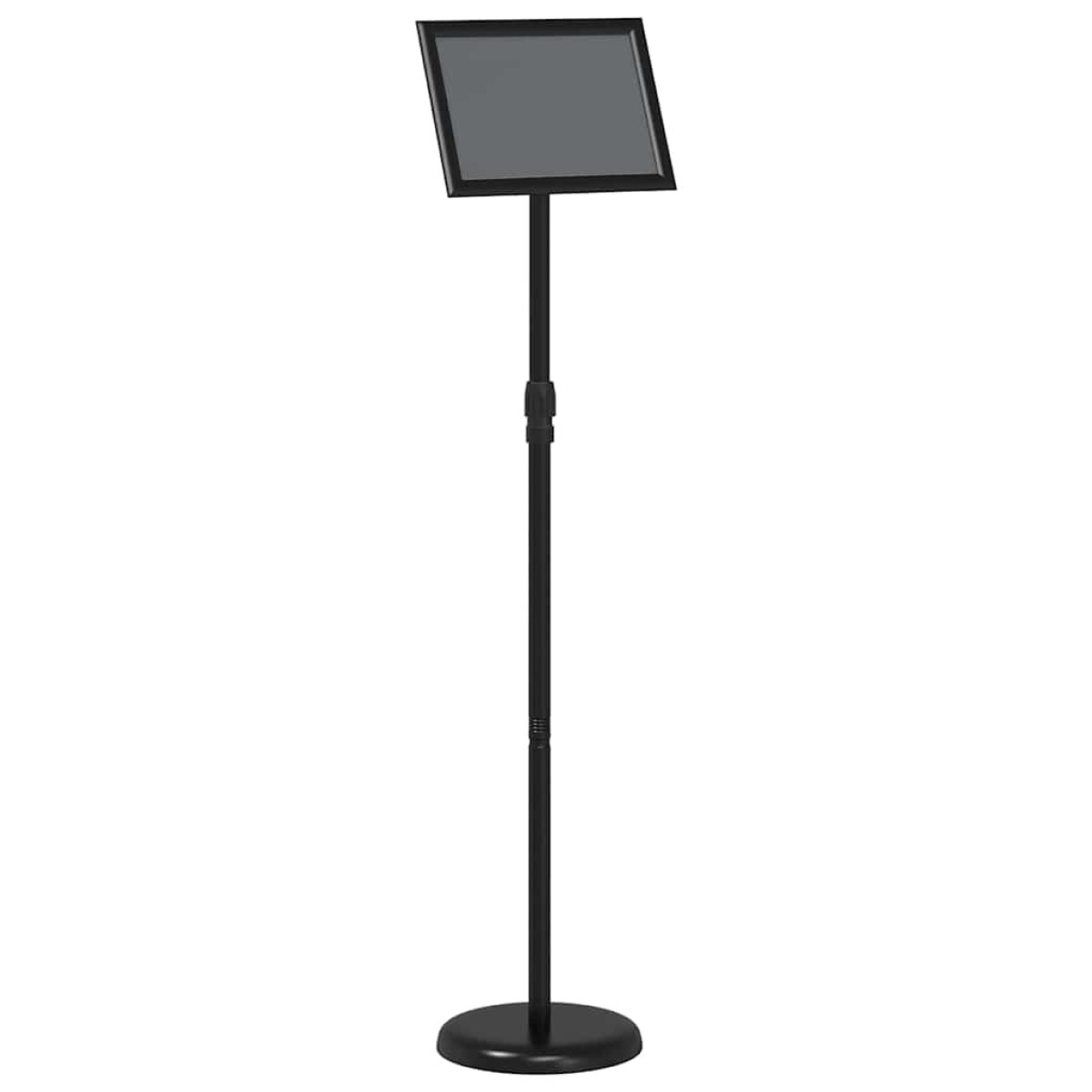 vidaXL Εκθεσιακές Οθόνες Μαύρο 25 x 25 x 125 εκ Αλουμίνιο