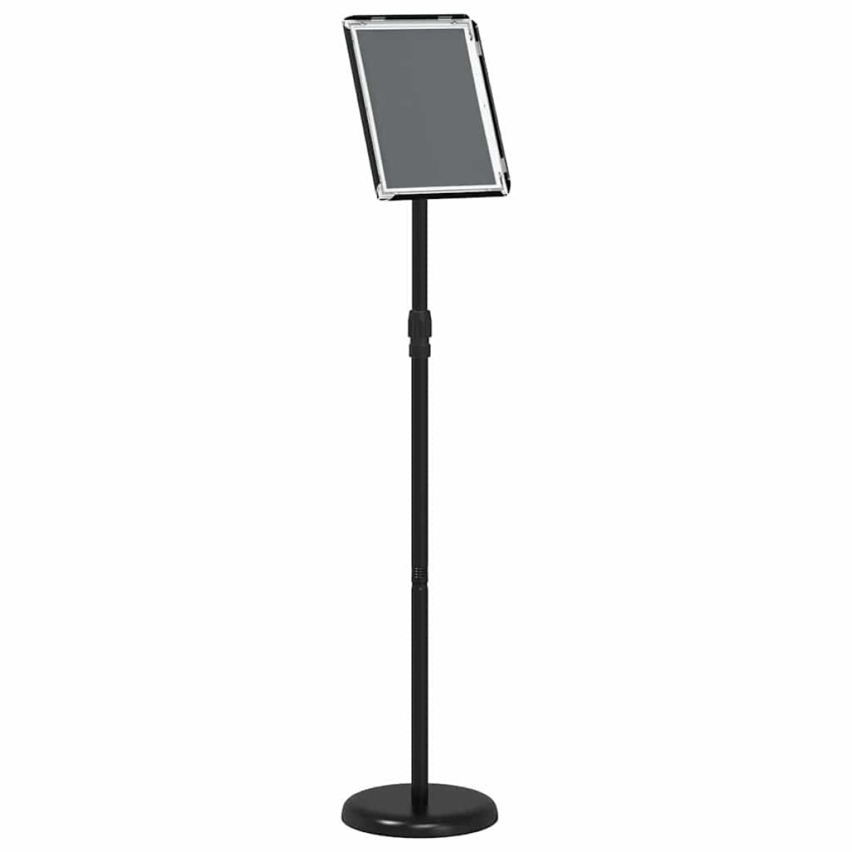 vidaXL Εκθεσιακές Οθόνες Μαύρο 25 x 25 x 125 εκ Αλουμίνιο