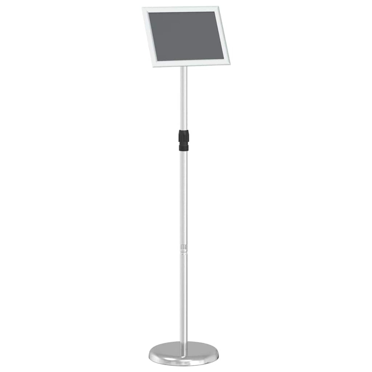 vidaXL Εκθεσιακές Οθόνες Ασημί 25 x 25 x 125 εκ Αλουμίνιο