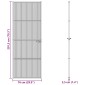 vidaXL Πόρτα Σπιτιού 76 x 201,5 x 3,5 εκ