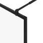 vidaXL Τοίχος Ντους Walk-in Μαύρο 115 x 195 x 0,5 εκ.