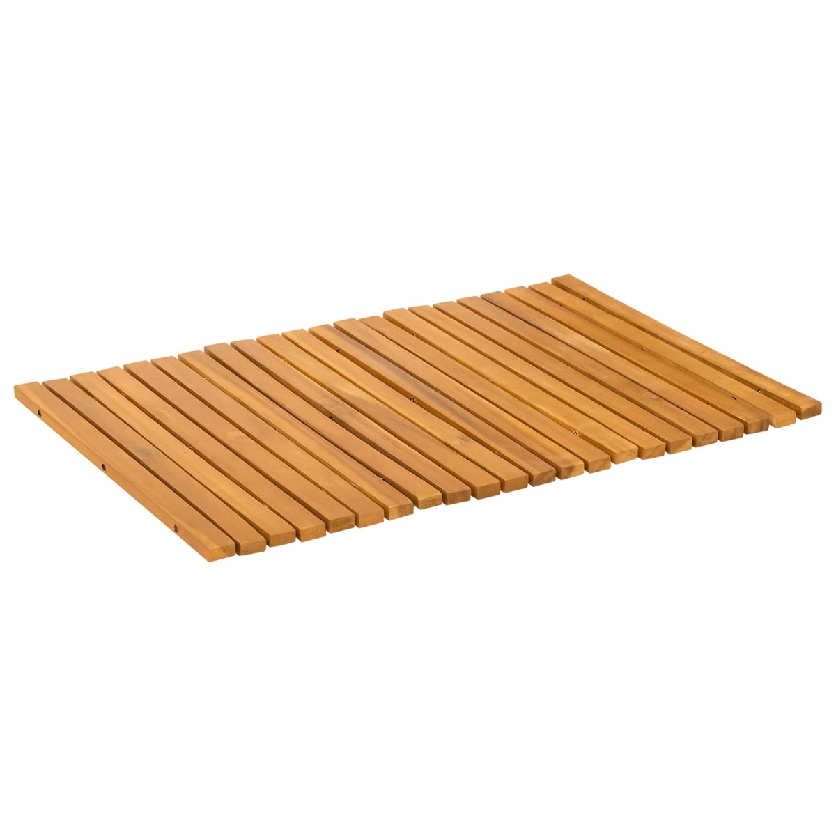 vidaXL Πατάκι μπάνιου Καφέ 60 x 40 cm Στερεό Ξύλο Ακακίας