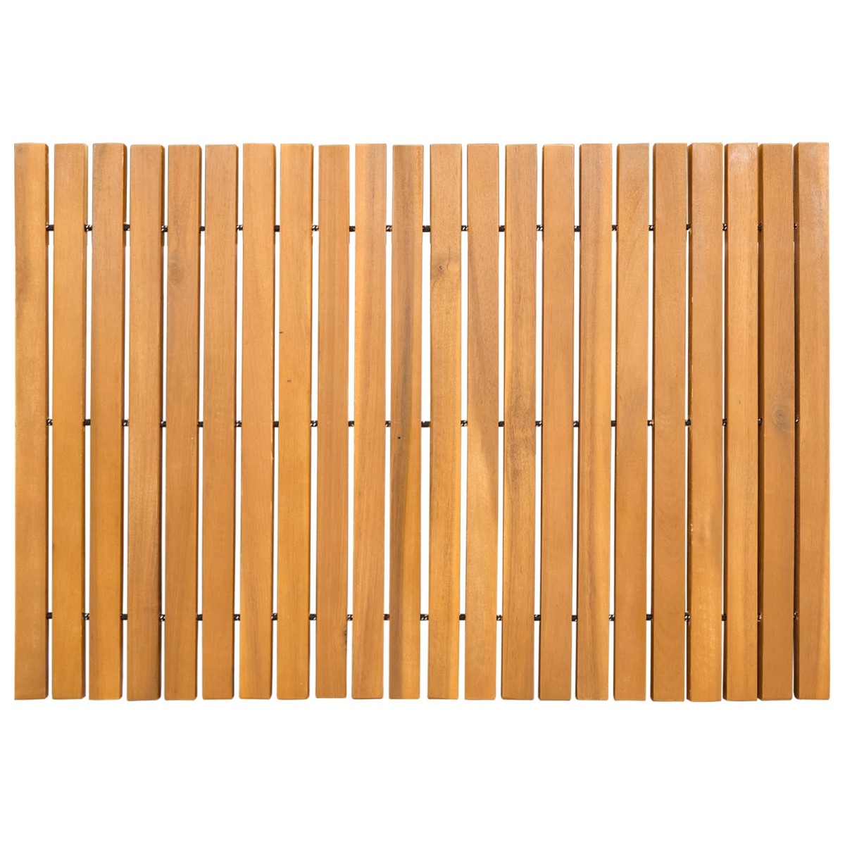 vidaXL Πατάκι μπάνιου Καφέ 60 x 40 cm Στερεό Ξύλο Ακακίας