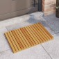 vidaXL Πατάκι μπάνιου Μονόχρωμο Καφέ 60 x 40 cm Στερεό Ξύλο Ακακίας