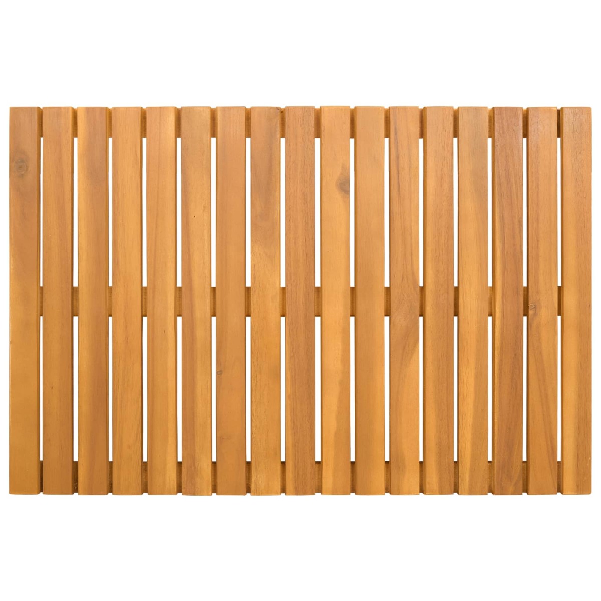 vidaXL Πατάκι μπάνιου Μονόχρωμο Καφέ 60 x 40 cm Στερεό Ξύλο Ακακίας