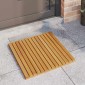 vidaXL Πατάκι μπάνιου Μονόχρωμο Καφέ 50 x 50 cm Στερεό Ξύλο Ακακίας