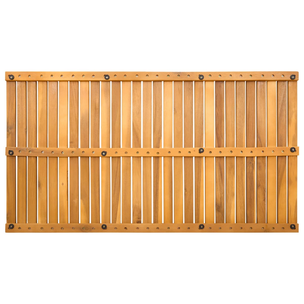 vidaXL Πατάκι μπάνιου Μονόχρωμο Καφέ 100 x 55 cm Στερεό Ξύλο Ακακίας