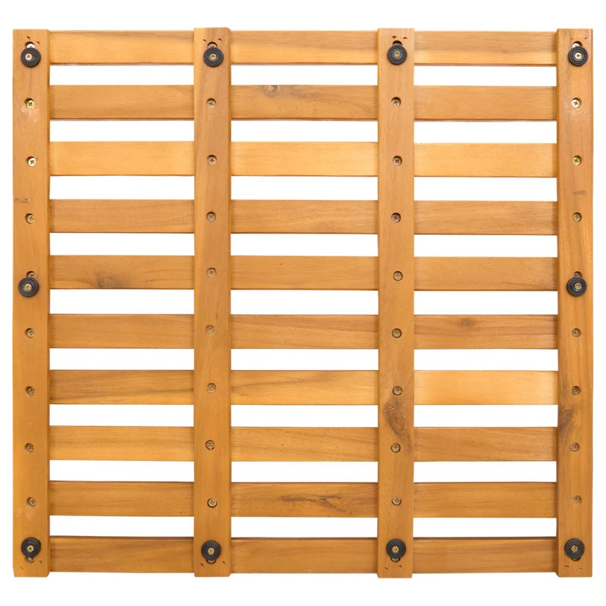vidaXL Πατάκι μπάνιου Καφέ 50 x 48 x 2,5 εκ Στερεό Ξύλο Ακακίας