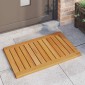 vidaXL Πατάκι μπάνιου Μονόχρωμο Καφέ 80 x 50 cm Στερεό Ξύλο Ακακίας