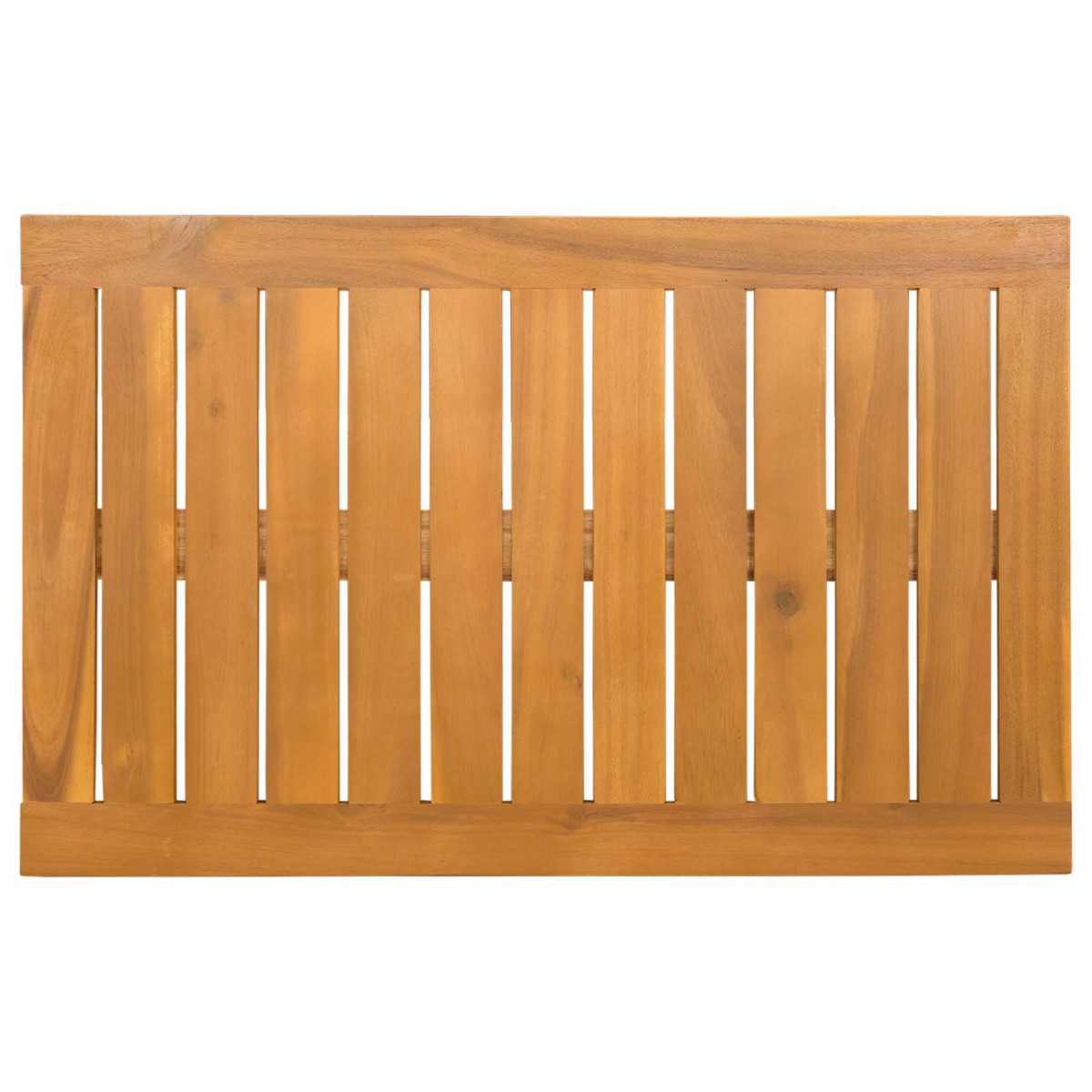 vidaXL Πατάκι μπάνιου Μονόχρωμο Καφέ 80 x 50 cm Στερεό Ξύλο Ακακίας