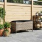 vidaXL Σκαμπό Κήπου Γκρι και Σκούρο Γκρι 80 x 38 x 45 cm Ράτα PE