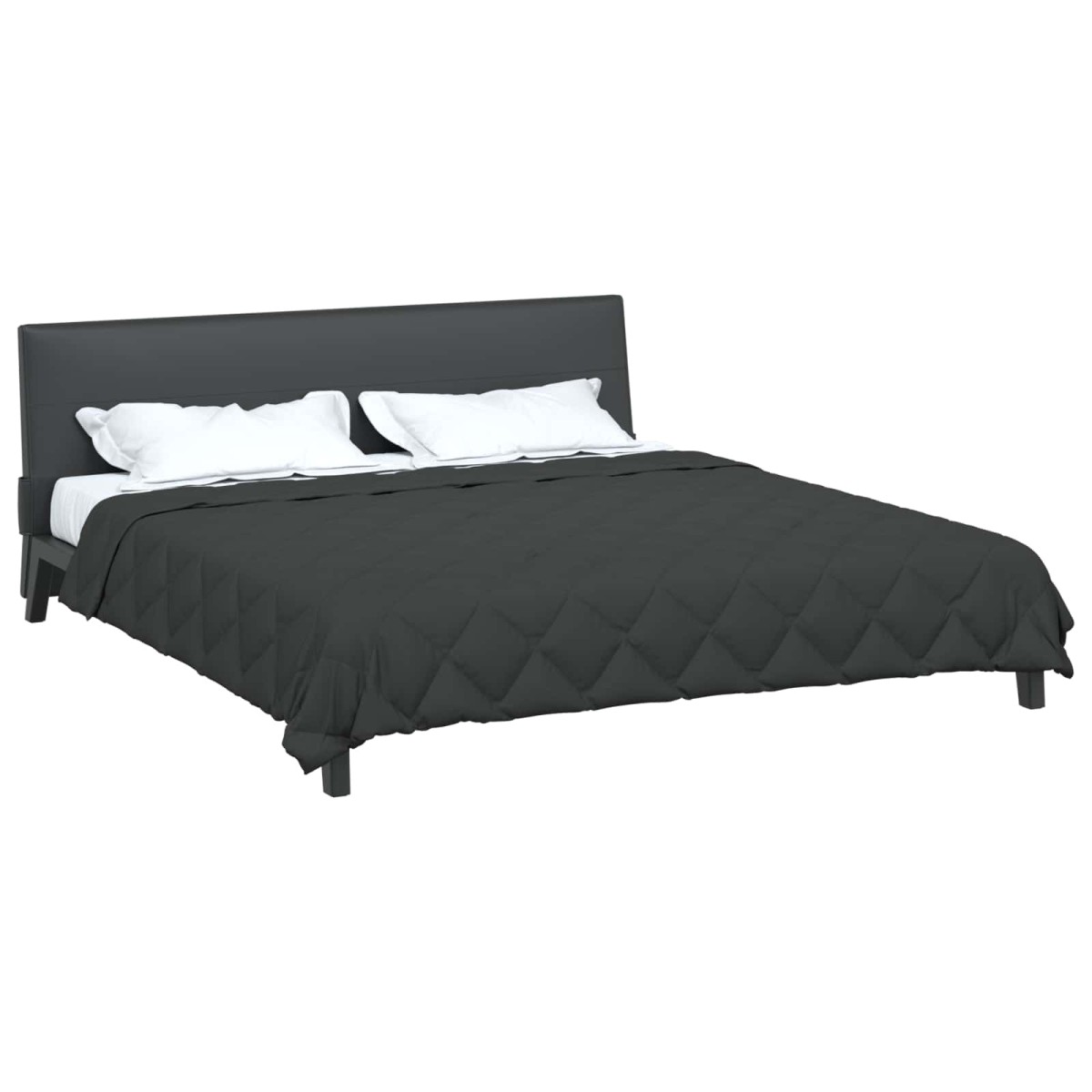 vidaXL Καλοκαιρινό Παπλωματοθήκη 220 x 260 cm Καλοκαίρι Ανθρακί