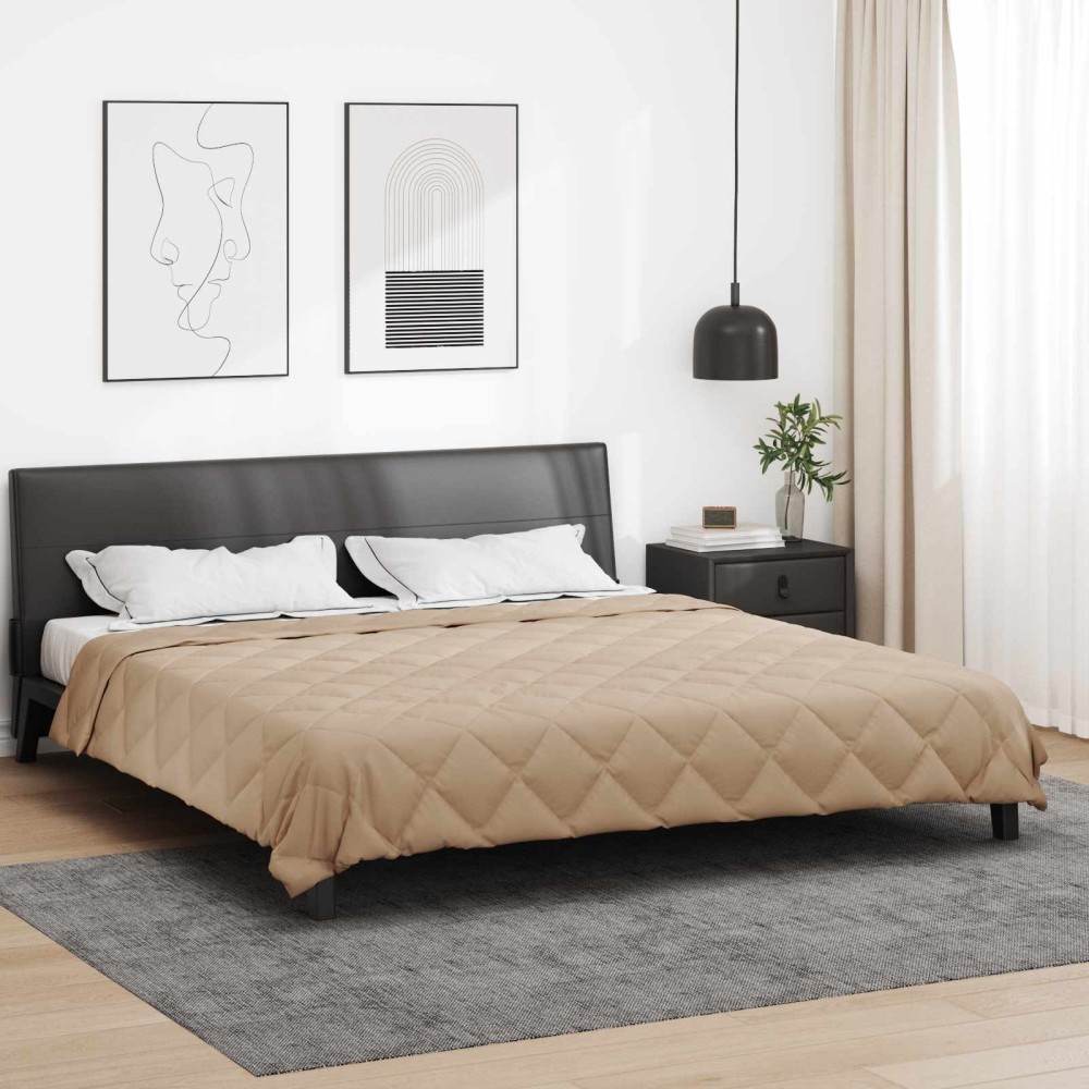 vidaXL Καλοκαιρινό Παπλωματοθήκη 220 x 240 cm Καλοκαίρι Taupe