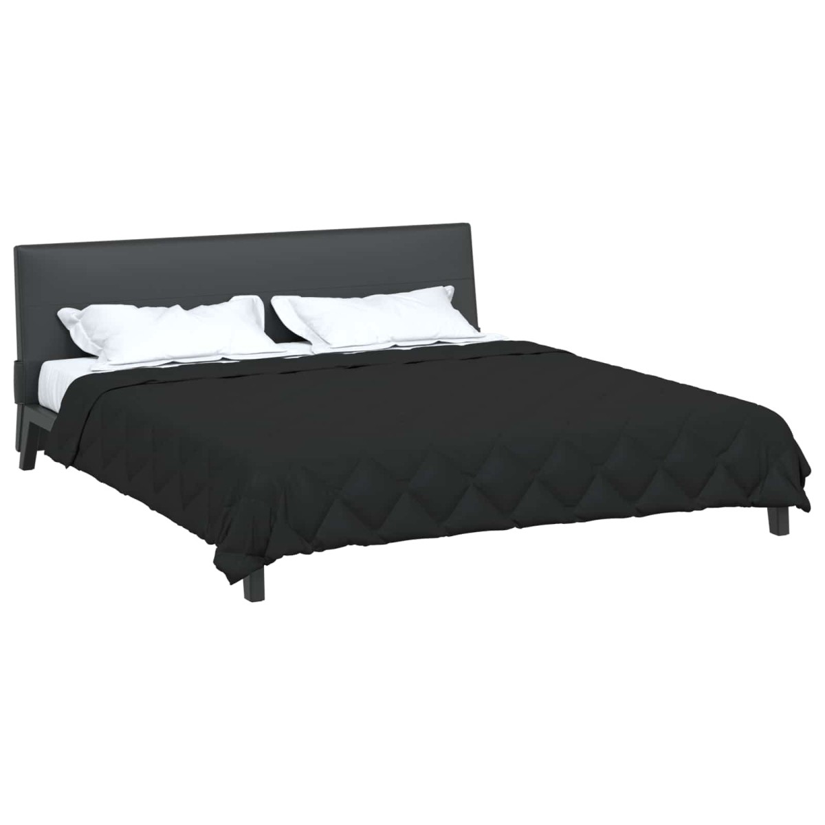 vidaXL Καλοκαιρινό Παπλωματοθήκη 240 x 200 cm Καλοκαίρι Μαύρο