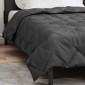 vidaXL Κουβέρτα ολόκληρου του χρόνου Ανθρακί 135 x 220 εκ. Μικροΐνες