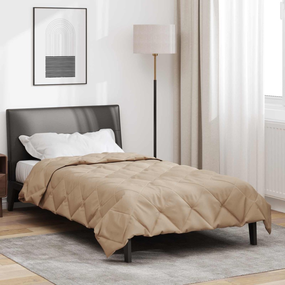 vidaXL Κουβέρτα ολόκληρου του χρόνου 140 x 200 cm 300 gsm Taupe