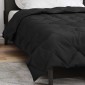 vidaXL Κουβέρτα ολόκληρου του χρόνου Μαύρο 135 x 220 εκ. Μικροΐνες