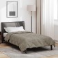 vidaXL Κουβέρτα ολόκληρου του χρόνου Ανοιχτό γκρι 155 x 220 cm