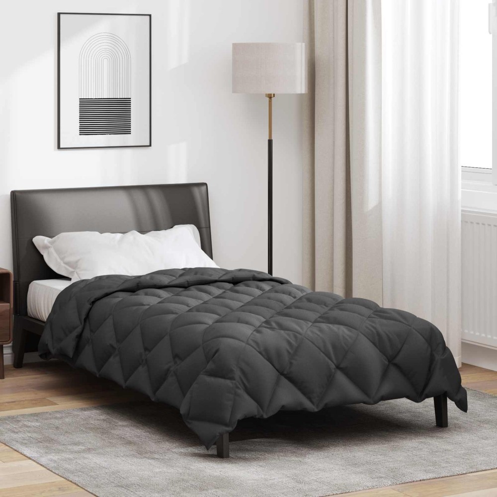 vidaXL Χειμερινό Παπλωματοθήκη 135 x 220 εκ. 450 gsm Ανθρακί