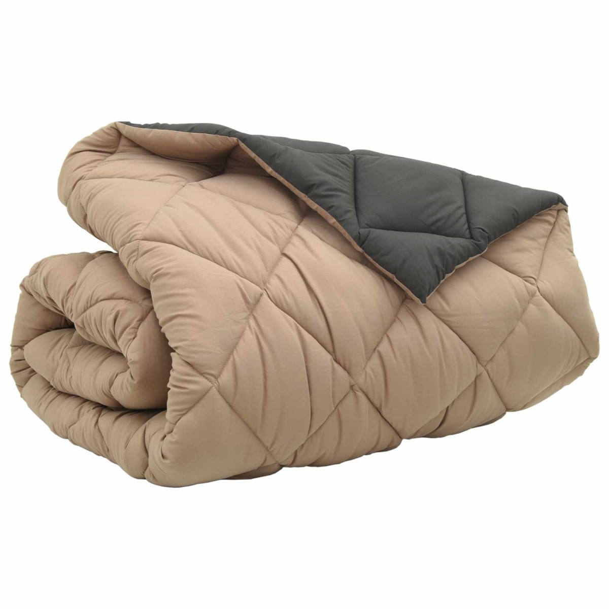 vidaXL Χειμερινό Παπλωματοθήκη 200 x 200 cm 450 gsm Ανθρακί και Taupe