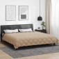 vidaXL Χειμερινό Παπλωματοθήκη 220 x 260 cm 450 gsm Ανθρακί και Taupe