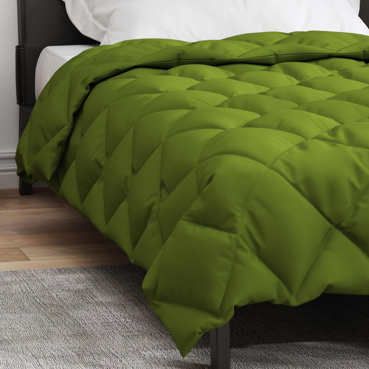 vidaXL Χειμερινό Παπλωματοθήκη 155 x 220 cm 450 gsm Πράσινο