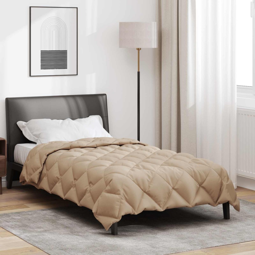 vidaXL Χειμερινό Παπλωματοθήκη 155 x 220 cm 450 gsm Taupe