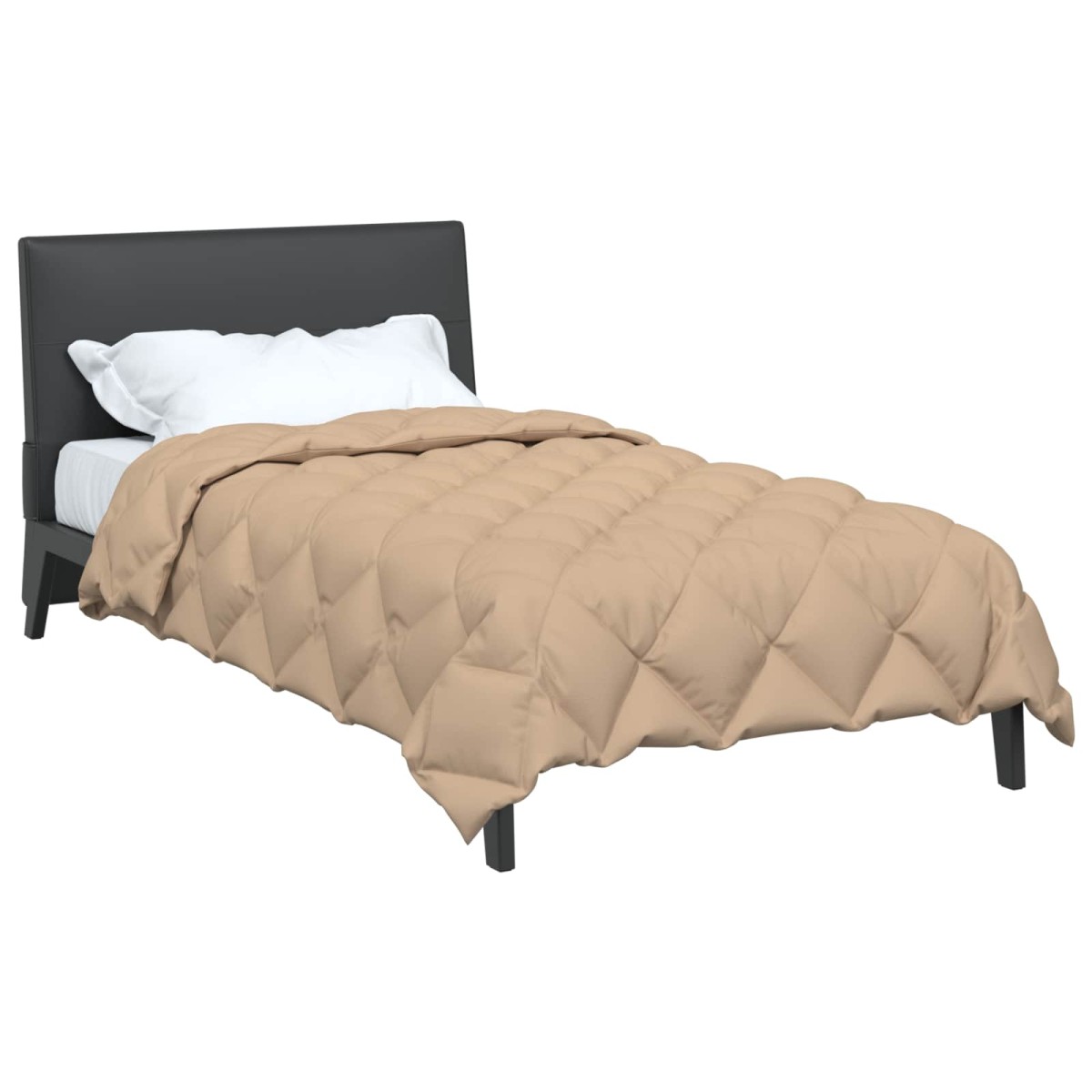 vidaXL Χειμερινό Παπλωματοθήκη 155 x 220 cm 450 gsm Taupe