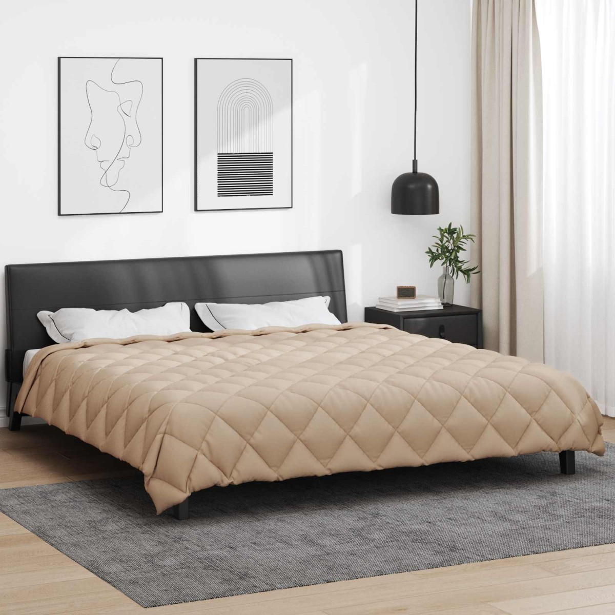 vidaXL Χειμερινό Παπλωματοθήκη 220 x 240 cm 450 gsm Taupe