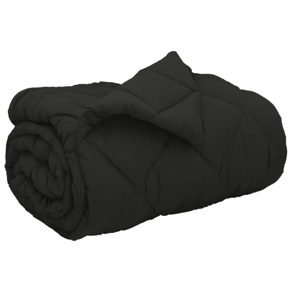 vidaXL Χειμερινό Παπλωματοθήκη 135 x 220 εκ. 450 gsm Μαύρο