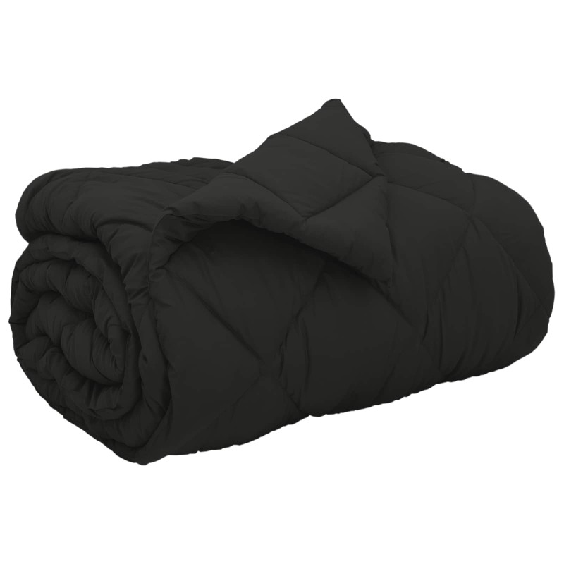 vidaXL Χειμερινό Παπλωματοθήκη 135 x 220 εκ. 450 gsm Μαύρο