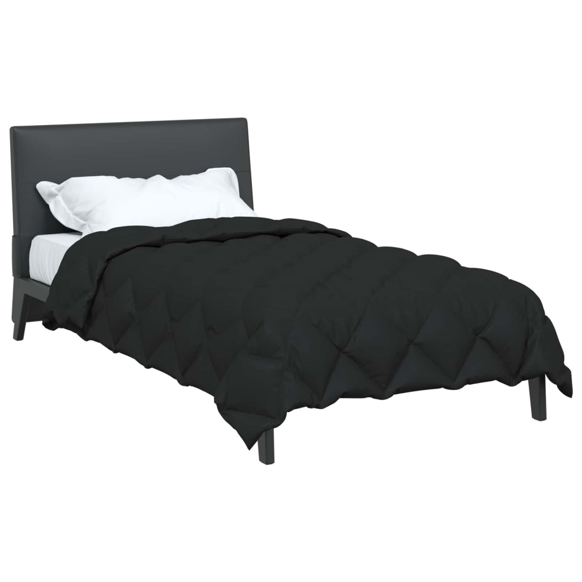 vidaXL Χειμερινό Παπλωματοθήκη 155 x 220 cm 450 gsm Μαύρο