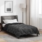 vidaXL Χειμερινό Παπλωματοθήκη 155 x 220 cm 450 gsm Μαύρο και Ανθρακί